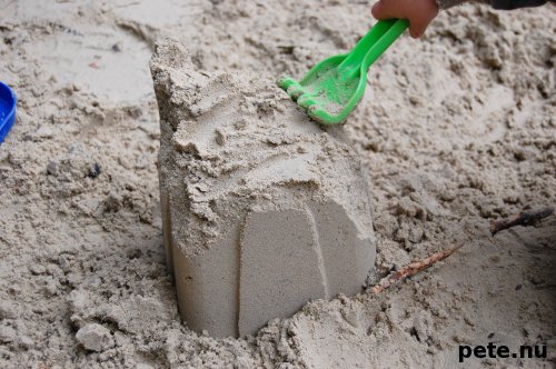 I built the best sandcastle in the world, but it did not last long