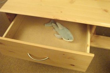 Ewan in a drawer