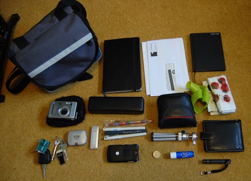 The contents of my bag
